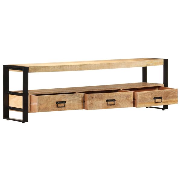 vidaXL Έπιπλο Τηλεόρασης 150 x 30 x 45 εκ. από Μασίφ Ξύλο Μάνγκο
