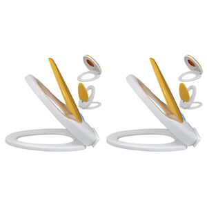 vidaXL &Kappa;&alpha;&theta;ί&sigma;&mu;&alpha;&tau;&alpha; &Tau;&omicron;&upsilon;&alpha;&lambda;έ&tau;&alpha;&sigmaf; &mu;&epsilon; Soft Close 2 &tau;&epsilon;&mu;. &Lambda;&epsilon;&upsilon;&kappa;ά/&Kappa;ί&tau;&rho;&iota;&nu;&alpha; &Pi;&lambda;&alpha;&sigma;&tau;&iota;&kappa;ά