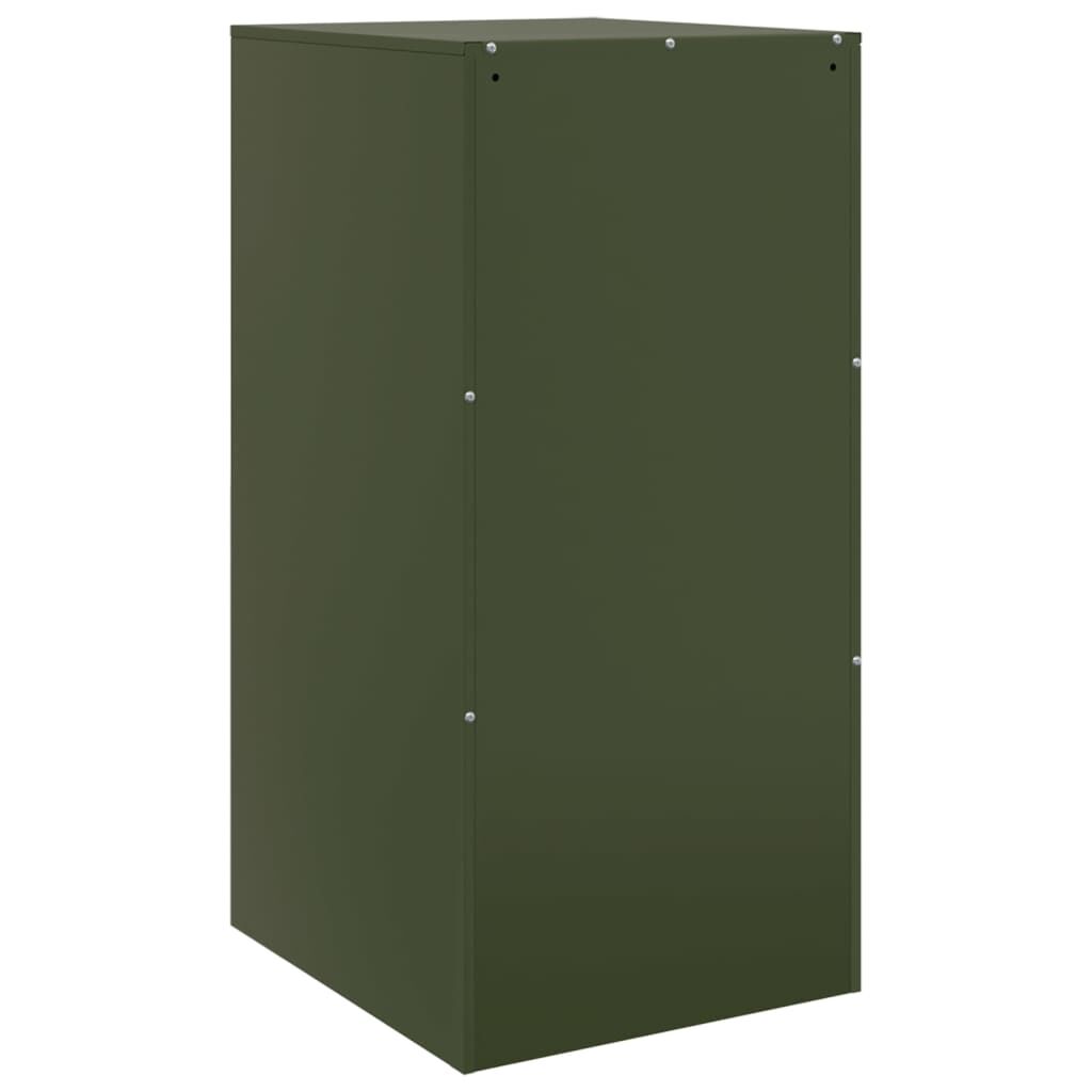 vidaXL Ντουλάπι Πράσινο Λαδί 34,5 x 39 x 73 εκ. από Ατσάλι
