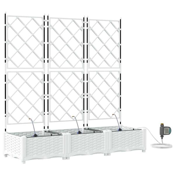 vidaXL &Gamma;&lambda;ά&sigma;&tau;&rho;&alpha; &Kappa;ή&pi;&omicron;&upsilon; 3 pcs &Lambda;&epsilon;&upsilon;&kappa;ό &Alpha;&tau;&sigma;ά&lambda;&iota;