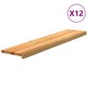 vidaXL &Pi;&alpha;&tau;ά&kappa;&iota;&alpha; &Sigma;&kappa;ά&lambda;&alpha;&sigmaf; 12 &tau;&epsilon;&mu;. &Alpha;&nu;&omicron;&iota;&chi;&tau;ό &Kappa;&alpha;&phi;έ 120x25x2 cm &Xi;ύ&lambda;&omicron; &Delta;&rho;&upsilon;ό&sigmaf;