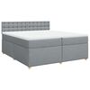 vidaXL &Kappa;&rho;&epsilon;&beta;ά&tau;&iota; Boxspring &mu;&epsilon; &Sigma;&tau;&rho;ώ&mu;&alpha; &Alpha;&nu;&omicron;&iota;&chi;&tau;ό &Gamma;&kappa;&rho;&iota; 200x200 &epsilon;&kappa;. &Upsilon;&phi;&alpha;&sigma;&mu;ά&tau;&iota;&nu;&omicron;