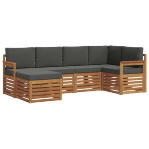 vidaXL &Sigma;&alpha;&lambda;&omicron;&nu;ά&kappa;&iota; &Gamma;&omega;&nu;&iota;&alpha;&kappa;&omicron;ύ &Kappa;&alpha;&nu;&alpha;&pi;έ &mu;&epsilon; &mu;&alpha;&xi;&iota;&lambda;ά&rho;&iota; 6 pcs &Phi;&upsilon;&sigma;&iota;&kappa;ό &kappa;&alpha;&iota; &Alpha;&nu;&theta;&rho;&alpha;&kappa;ί