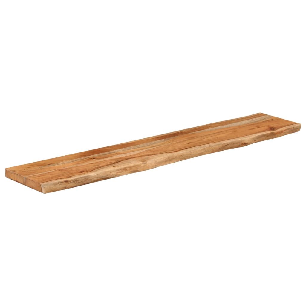 vidaXL Ράφι Επιτοίχιο Ορθ. Live Edge 90x20x2,5 εκ. Μασίφ Ξύλο Ακακίας