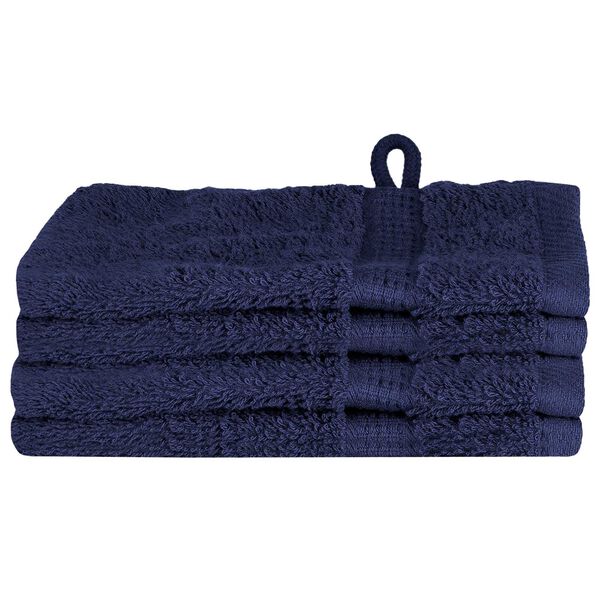 vidaXL Πετσέτες 4 pcs Ναυτικό μπλε 15 x 21 cm Βαμβάκι