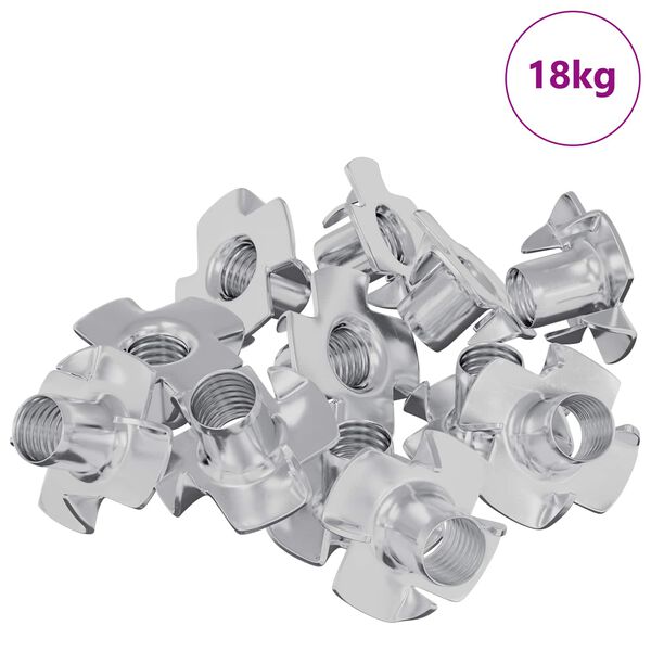 vidaXL &Pi;&rho;&iota;&omicron;&nu;&omega;&tau;ό T-nut 7200 pcs &Alpha;&sigma;&eta;&mu;ί M6 &chi;&iota;&lambda;. &Alpha;&tau;&sigma;ά&lambda;&iota;