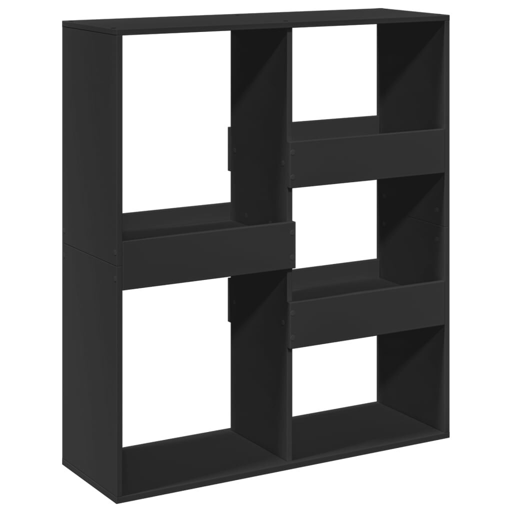 vidaXL Βιβλιοθήκη/Διαχωριστικό Χώρου Μαύρη 100x33x115 εκ. Επεξ. Ξύλο