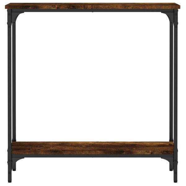 vidaXL Τραπέζι Κονσόλα Καπνιστή Δρυς 75x22,5x75 εκ. Επεξεργ. Ξύλο