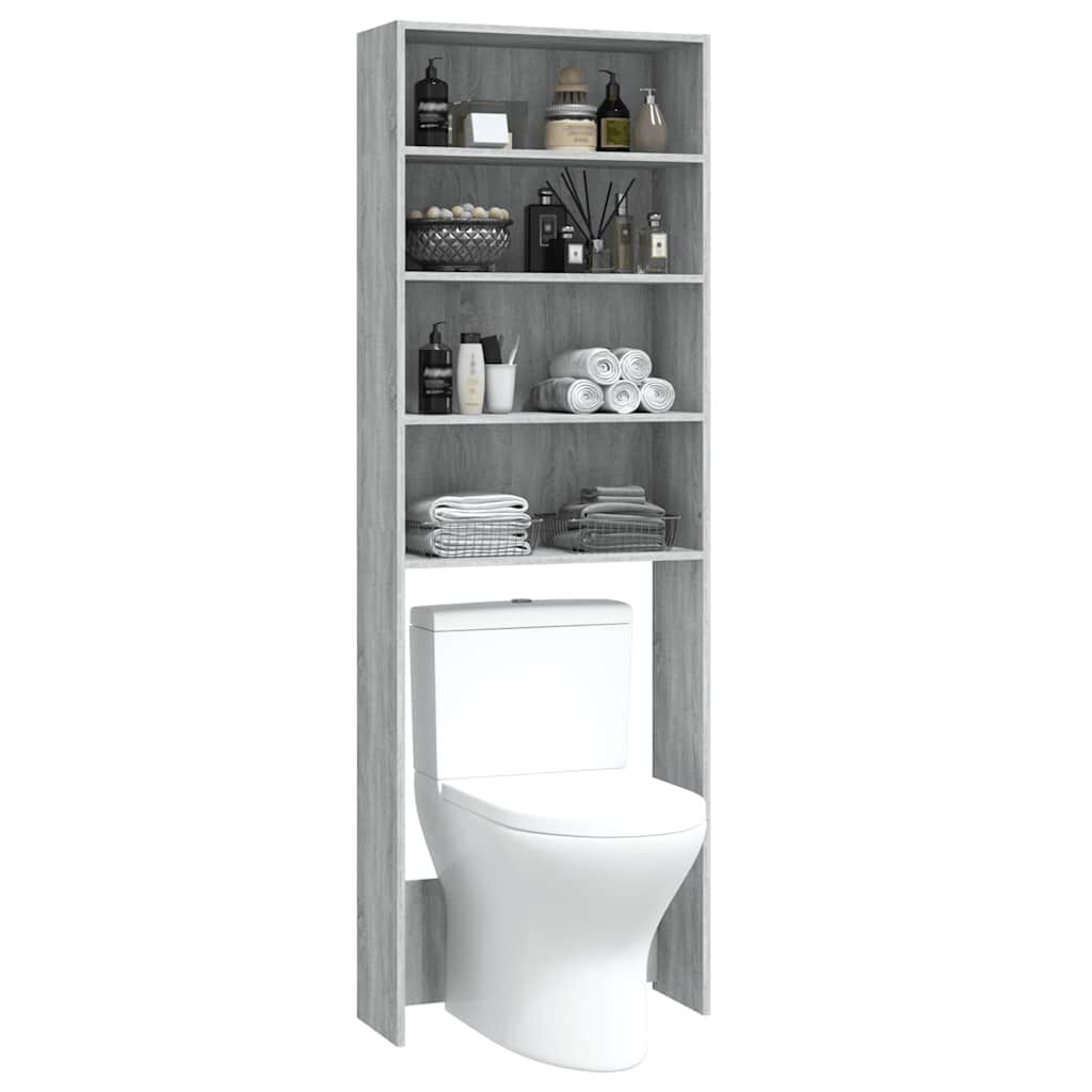vidaXL Ντουλάπι Πλυντηρίου Γκρι Sonoma 64 x 24 x 190 εκ.