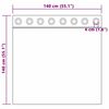 vidaXL Κουρτίνες 2 pcs Μεταλλικό Γκρι 140x140cm Πολυεστέρας
