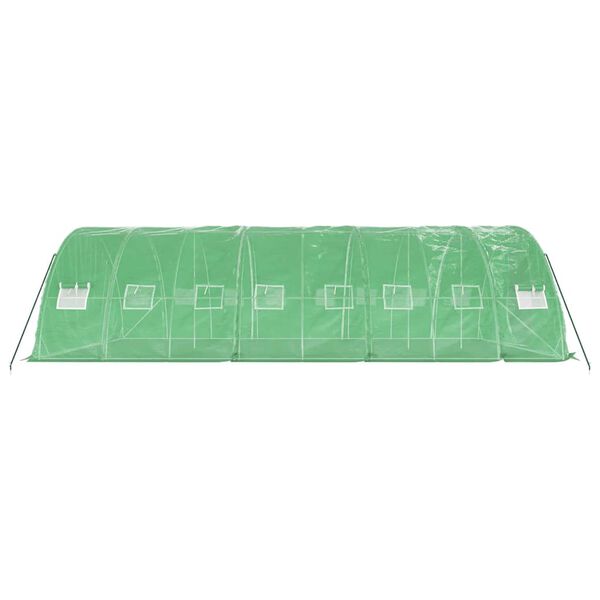vidaXL Θερμοκήπιο Πράσινο 40 μ² 8 x 5 x 2,3 μ. με Ατσάλινο Πλαίσιο