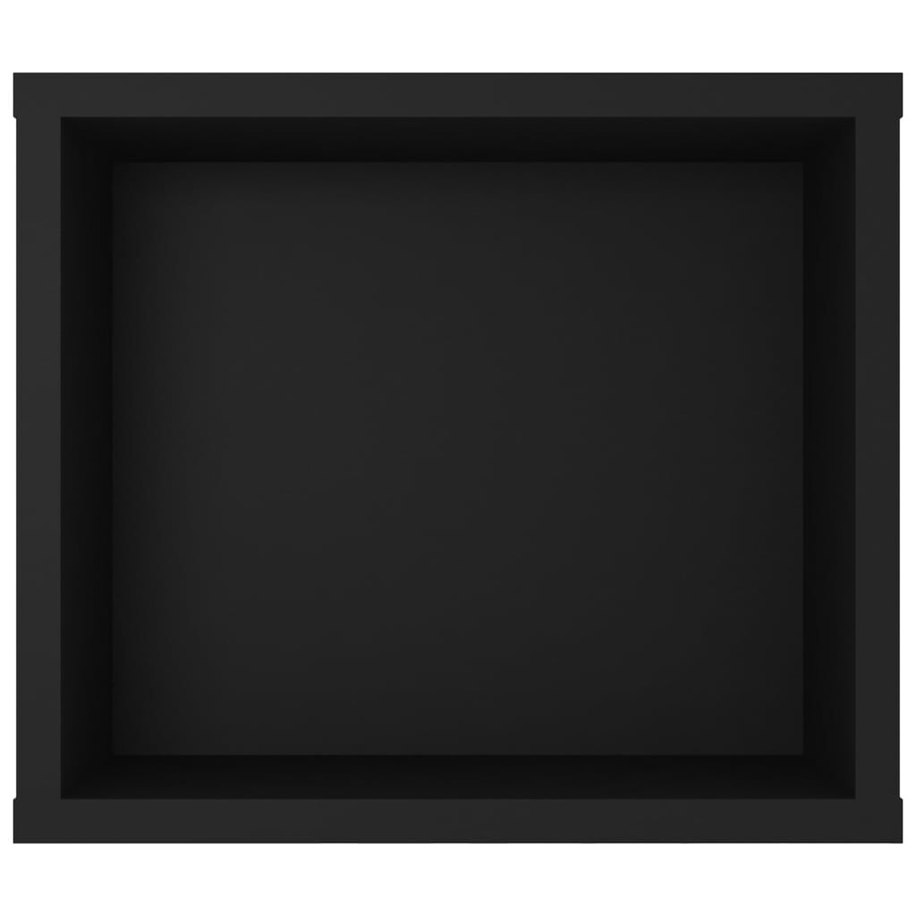 vidaXL Έπιπλο Τηλεόρασης Κρεμαστό Μαύρο 100 x 30 x 26,5 εκ Επεξ. Ξύλο