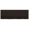 vidaXL Επιφάνεια Τραπεζιού Σκούρο Καφέ 180x60x(2-4)εκ Επεξ. Μασίφ Δρυς