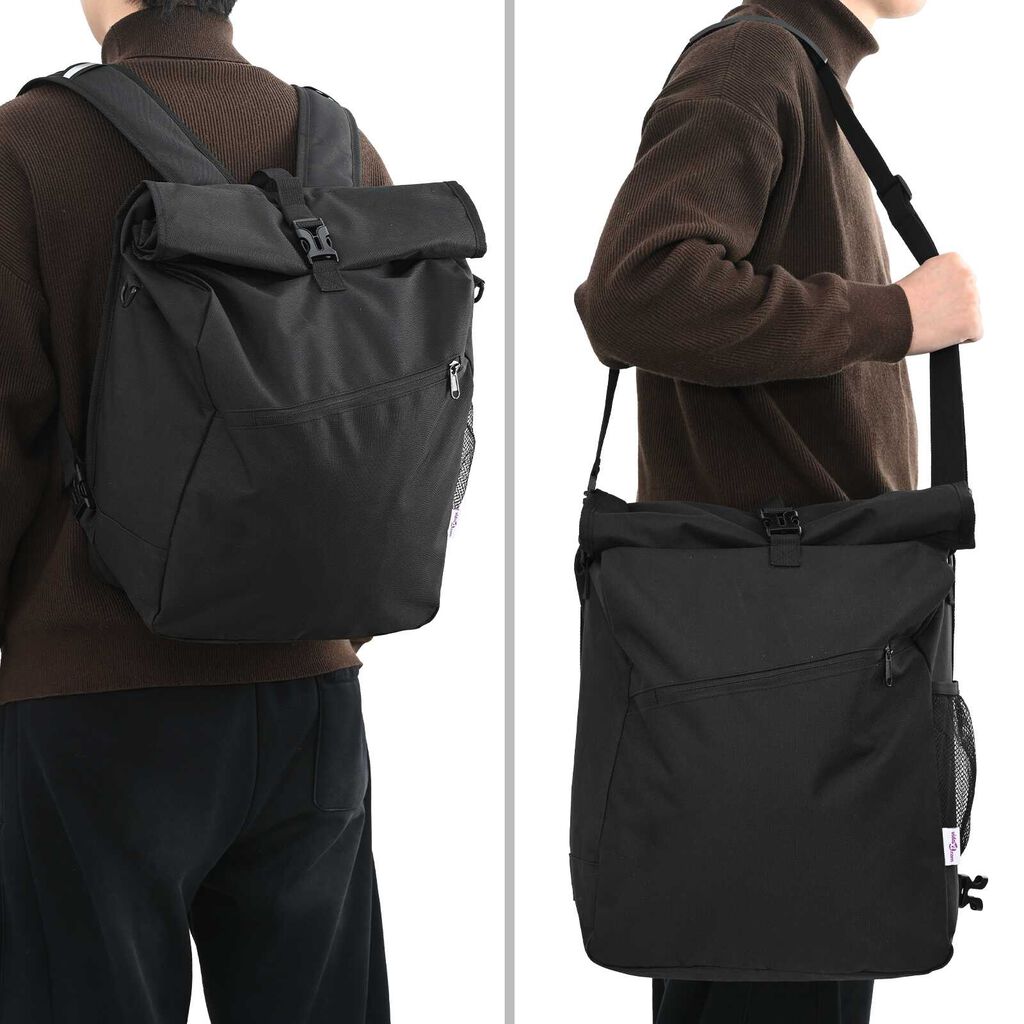 vidaXL Τσάντα Ποδηλάτου για Ρακέτα 25 L Μαύρη 33x16x48 εκ.