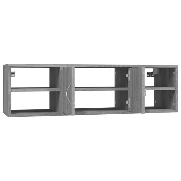 vidaXL Ραφιέρα Τοίχου Γκρι Sonoma 102x30x29 εκ. Επεξεργασμένο Ξύλο