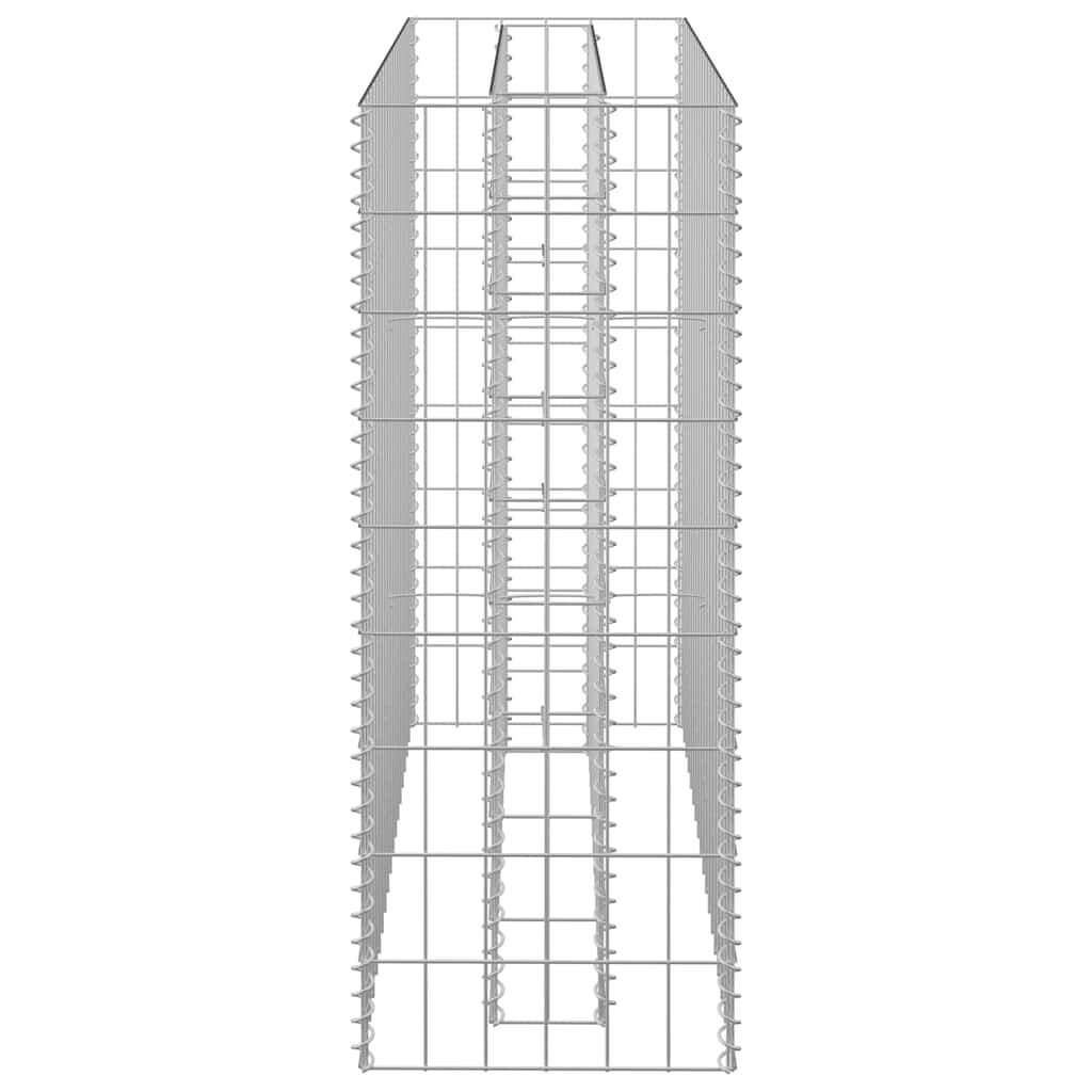 vidaXL Συρματοκιβώτιο-Γλάστρα Υπερυψωμένη 90x30x90 εκ. Γαλβ. Χάλυβας