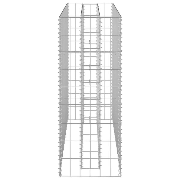 vidaXL Συρματοκιβώτιο-Γλάστρα Υπερυψωμένη 90x30x90 εκ. Γαλβ. Χάλυβας