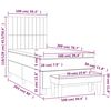 vidaXL &Kappa;&rho;&epsilon;&beta;ά&tau;&iota; Boxspring &mu;&epsilon; &Sigma;&tau;&rho;ώ&mu;&alpha; &Sigma;&kappa;&omicron;ύ&rho;&omicron; &Mu;&pi;&lambda;&epsilon; 100x200 &epsilon;&kappa;. &Beta;&epsilon;&lambda;&omicron;ύ&delta;&iota;&nu;&omicron;