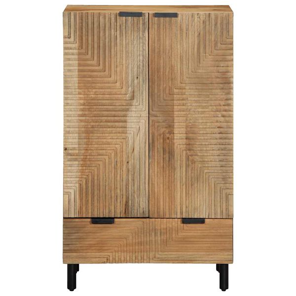 vidaXL Highboard &kappa;&alpha;&phi;έ 60x33x100 cm &mu;&alpha;&sigma;ί&phi; &xi;ύ&lambda;&omicron; Mango