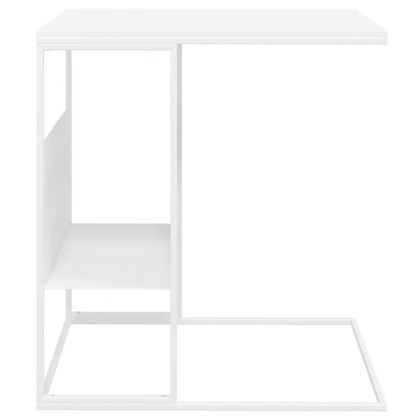 vidaXL Τραπέζι Βοηθητικό Λευκό 55x36x59,5 εκ. από Επεξεργασμένο Ξύλο