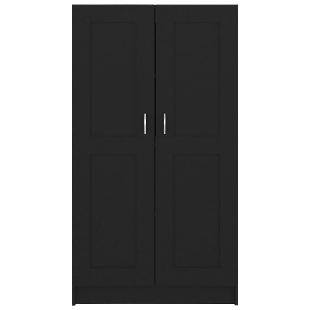 vidaXL Βιβλιοθήκη Μαύρη 82,5 x 30,5 x 150 εκ. Επεξ. Ξύλο