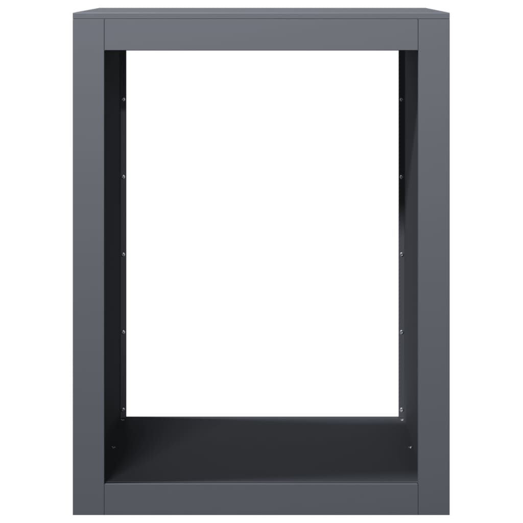 vidaXL Ράφι Καυσόξυλων Ανθρακί 60x40x80 εκ. Ατσάλινο