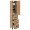 vidaXL Highboard Artisan Oak 34,5 x 34 x 180 &epsilon;&kappa;. &Epsilon;&pi;&epsilon;&xi;&epsilon;&rho;&gamma;&alpha;&sigma;&mu;έ&nu;&omicron; &xi;ύ&lambda;&omicron;