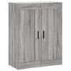 vidaXL Ντουλάπι Γκρι Sonoma 69,5 x 34 x 180 εκ. Επεξεργασμένο Ξύλο