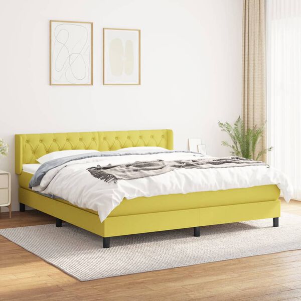 vidaXL &Kappa;&rho;&epsilon;&beta;ά&tau;&iota; Boxspring &mu;&epsilon; &Sigma;&tau;&rho;ώ&mu;&alpha; &Pi;&rho;ά&sigma;&iota;&nu;&omicron; 160x200 &epsilon;&kappa;.&Upsilon;&phi;&alpha;&sigma;&mu;ά&tau;&iota;&nu;&omicron;