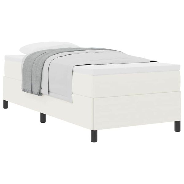 vidaXL Σκελετός Κρεβατιού Κρεμ 80 x 200 cm Βελούδο
