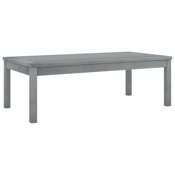 vidaXL Τραπεζάκι Σαλονιού Γκρι 100x50x33 εκ. από Μασίφ Ξύλο Ακακίας