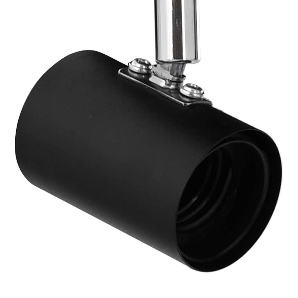 vidaXL Φωτιστικό οροφής 4 Way Adjustable Μαύρο E27