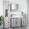 vidaXL Σετ Επίπλων Μπάνιου με πόρτα 4 pcs Γκρι sonoma 61 x 35 x 64 εκ.