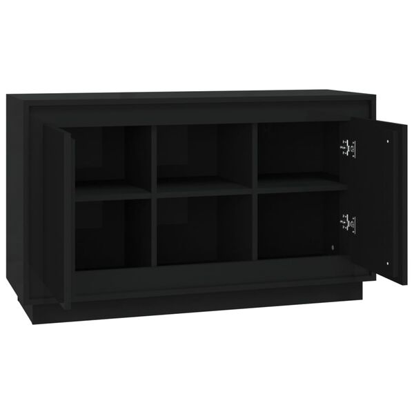 vidaXL Ντουλάπι Μαύρο 102 x 35 x 60 εκ. από Επεξεργασμένο Ξύλο