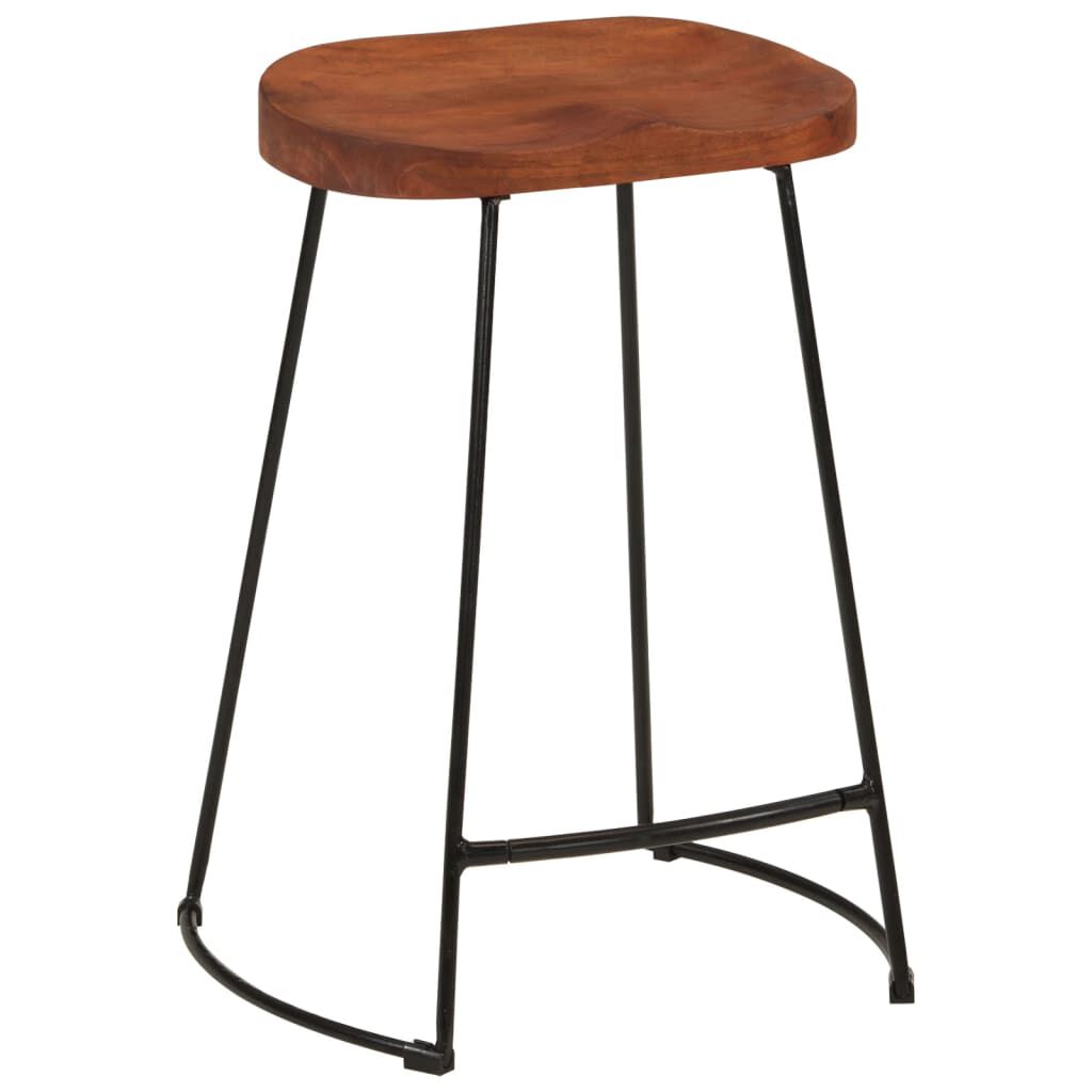 vidaXL Σκαμπό Μπαρ Gavin 2 τεμ. 45x40x63 εκ. από Μασίφ Ξύλο Μάνγκο