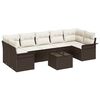 vidaXL &Sigma;&epsilon;&tau; &Kappa;&alpha;&nu;&alpha;&pi;έ &Kappa;ή&pi;&omicron;&upsilon; 8 pcs &Kappa;&alpha;&phi;έ &kappa;&alpha;&iota; &Kappa;&rho;έ&mu;&alpha; &sigma;&upsilon;&nu;&theta;&epsilon;&tau;&iota;&kappa;ό &rho;&alpha;&tau;ά&nu;