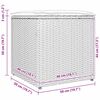 vidaXL Κουτί Μαξιλαριών Μαύρο 50 x 50 x 50 cm συνθετικό ρατάν