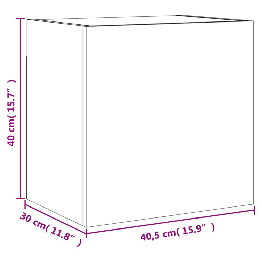 vidaXL Έπιπλο Τοίχου Τηλεόρασης Sonoma Δρυς 40,5x30x40 εκ. Επεξ. Ξύλο