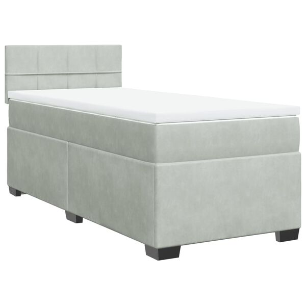 vidaXL &Kappa;&rho;&epsilon;&beta;ά&tau;&iota; Boxspring &mu;&epsilon; &Sigma;&tau;&rho;ώ&mu;&alpha; &Alpha;&nu;&omicron;&iota;&chi;&tau;ό &Gamma;&kappa;&rho;&iota; 90x190 &epsilon;&kappa;. &Beta;&epsilon;&lambda;&omicron;ύ&delta;&iota;&nu;&omicron;