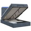 vidaXL &Kappa;&rho;&epsilon;&beta;ά&tau;&iota; Ottoman &mu;&epsilon; &Sigma;&tau;&rho;ώ&mu;&alpha; &kappa;&alpha;&iota; LED &Sigma;&kappa;&omicron;ύ&rho;&omicron; &Gamma;&kappa;&rho;&iota; 120 x 200 cm