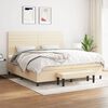 vidaXL &Kappa;&rho;&epsilon;&beta;ά&tau;&iota; Boxspring &mu;&epsilon; &Sigma;&tau;&rho;ώ&mu;&alpha; &Kappa;&rho;&epsilon;&mu; 200x200 &epsilon;&kappa;. &Upsilon;&phi;&alpha;&sigma;&mu;ά&tau;&iota;&nu;&omicron;