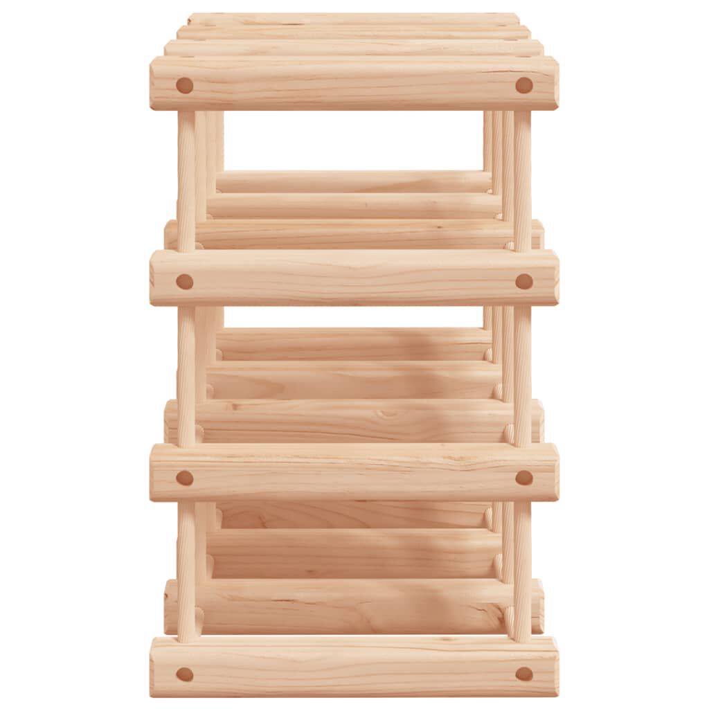 vidaXL Ραφιέρα Κρασιών για 12 Μπουκάλια 36x23x36 εκ. Μασίφ Ξύλο Πεύκου
