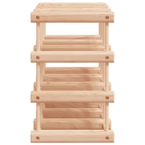 vidaXL Ραφιέρα Κρασιών για 12 Μπουκάλια 36x23x36 εκ. Μασίφ Ξύλο Πεύκου