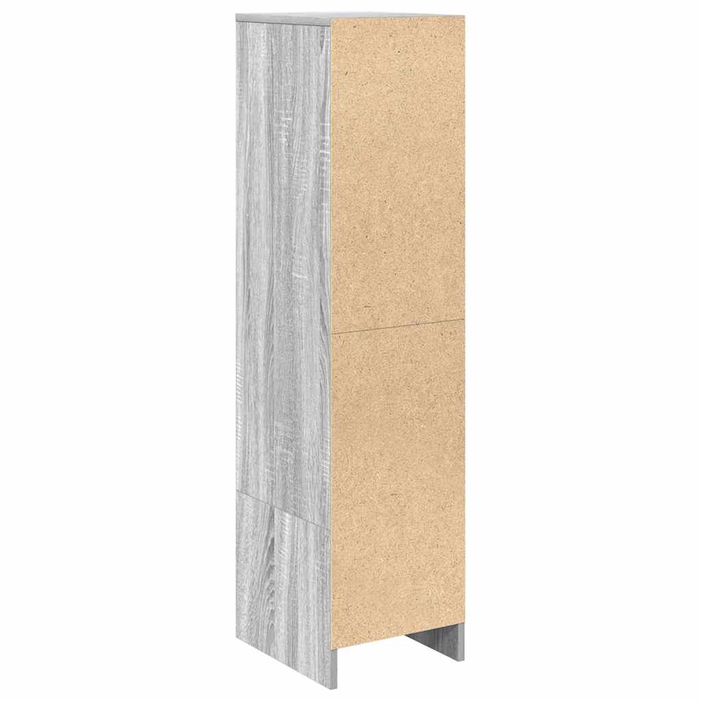 vidaXL Ντουλάπι Γκρι Sonoma 29,5x34x119,5 εκ. Επεξεργασμένο Ξύλο