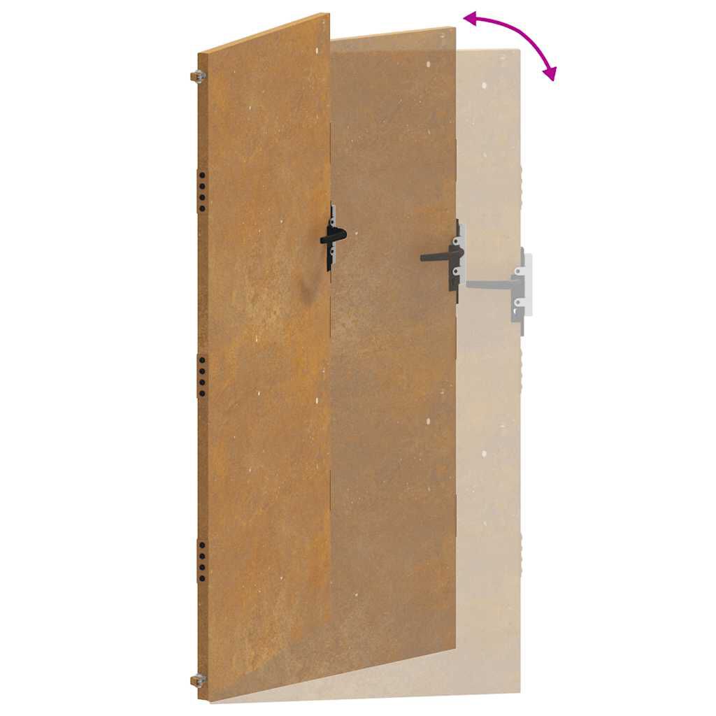 vidaXL Πύλη Κήπου 105 x 180 εκ. από Ατσάλι Corten
