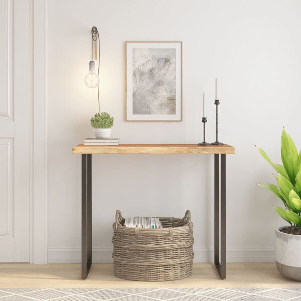 vidaXL Επιφάνεια Τραπεζιού Ορθογώνια 90x40x2,5 εκ. Μασίφ Ξύλο Ακακίας