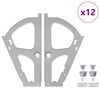 vidaXL &Alpha;&gamma;&kappa;ώ&nu;&alpha;&sigmaf; &alpha;&nu;&alpha;&tau;&rho;&omicron;&pi;ή&sigmaf; 12 pcs &Alpha;&sigma;&eta;&mu;ί 235 x 155 x 30 mm &Sigma;ί&delta;&epsilon;&rho;&omicron;