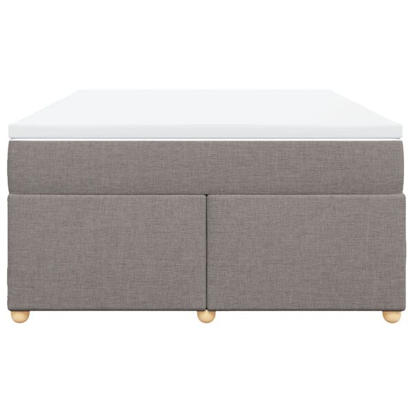 vidaXL &Kappa;&rho;&epsilon;&beta;ά&tau;&iota; Boxspring &mu;&epsilon; &Sigma;&tau;&rho;ώ&mu;&alpha; Taupe 160x200 &epsilon;&kappa;. &Upsilon;&phi;&alpha;&sigma;&mu;ά&tau;&iota;&nu;&omicron;