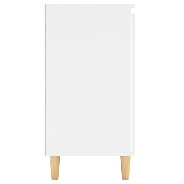 vidaXL Μπουφές Λευκός 60 x 35 x 70 εκ. από Επεξ. Ξύλο με Ξύλινα Πόδια