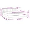 vidaXL Box Spring &Kappa;&rho;&epsilon;&beta;ά&tau;&iota; &mu;&epsilon; &sigma;&tau;&rho;ώ&mu;&alpha;&tau;&alpha; &Mu;&alpha;ύ&rho;&omicron; 200x210 cm &Beta;&epsilon;&lambda;&omicron;ύ&delta;&iota;&nu;&omicron;
